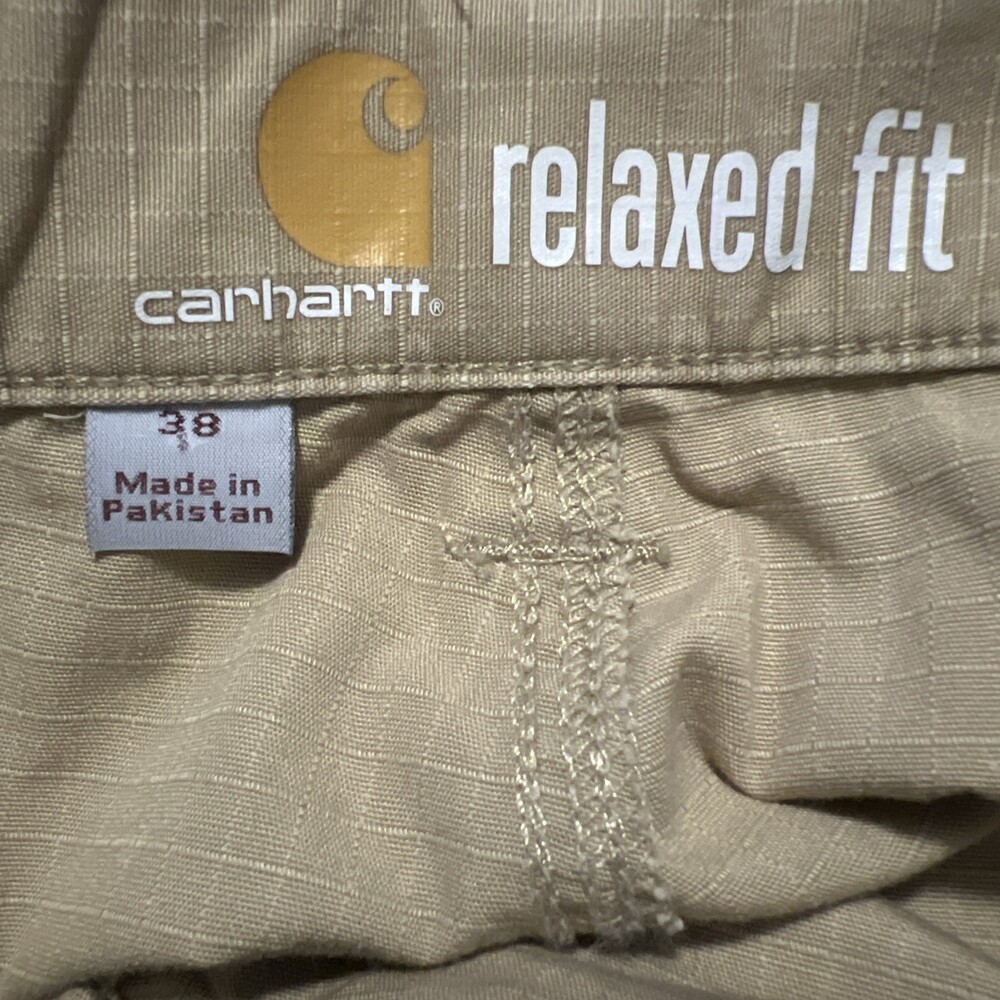 Carhartt Men's SZ 38 Force Broxton Cargo Short Khaki Color - Picture 7 of 8